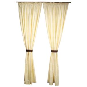 Set draperii Velaria tafta baroc ivory, 2 160x260 cm