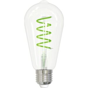 Bec filament verde LED Flair E27 4W, glob para ST64, durata viata 20.000 h