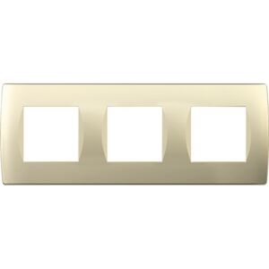 Rama aparataje TEM Soft 3x2 module, auriu