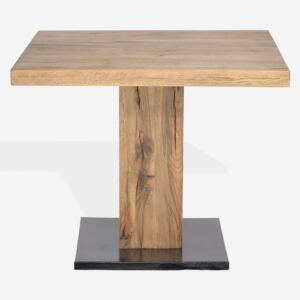Masa din lemn de stejar salbatic Cayo, L80xl80xH78 cm