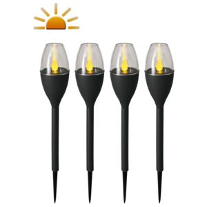 Luxform Mini lămpi solare cu LED de grădină Jive, 4 buc., gri, 41466 41466