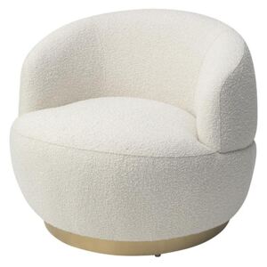 Scaun nisip boucle baza de alama Vitale Chair White