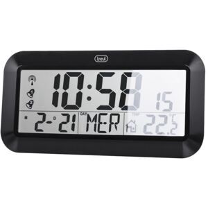 Ceas de perete digital OM 3520 D, 42cm, temperatura, calendar, negru, Trevi