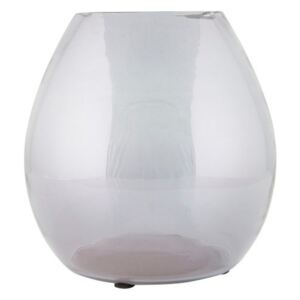 Vază din sticlă BePureHome Simple, ⌀ 20 cm, gri deschis