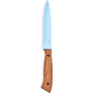 Cuțit cu mâner din lemn The Mia Cutt, lungime 13 cm, albastru