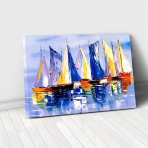 Tablou Canvas - Colourful Boats