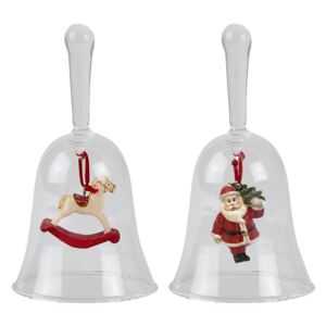 Set 2 decorațiuni de Crăciun KJ Collection Bells, 13 cm