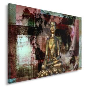 CARO Tablou pe pânză - Golden Buddha 3 40x30 cm