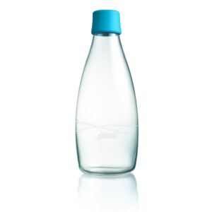 Sticlă cu garanție pe viață ReTap, 800 ml, albastru deschis