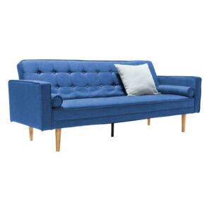 Canapea extensibilă Perris 205x84x86 cm, textil, albastru