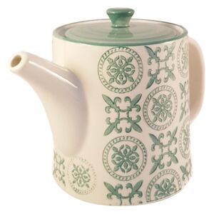 Ceainic French Clasic din Ceramica Verde inchis 700 ml