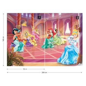 Fototapet - Disney Princesses Vliesová tapeta - 208x146 cm