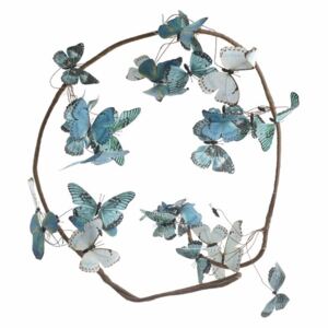 Butterfly Ghirlanda cu fluturi, Textil, Albastru