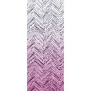 Komar Fototapet - Herringbone Pink 100x250 cm