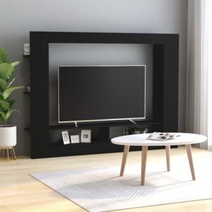 Comodă TV, negru, 152 x 22 x 113 cm, PAL
