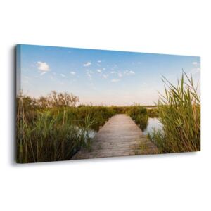 Tablou - Path Through The Reeds 4 x 30x80 cm