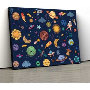 Tablouri Copii - Univers 1 - 30x50cm (80,00 Lei)
