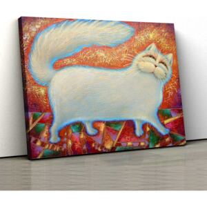 Tablou Canvas Copii - Hello Cat 1 - 30x50cm (80,00 Lei)