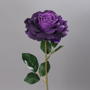 Trandafir artificial mov - 56 cm