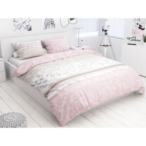 Lenjerie de pat din bumbac Culoare Roz, FORENZA Dimensiune lenjerie de pat: 2 buc 50x70 cm; 220x240 cm