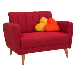 Canapea cu 2 Locuri Aqua Loveseat, Roșu