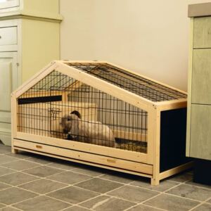 Beeztees Cușcă de iepuri Mex pentru interior, 116x54x65,4 cm, lemn 266930