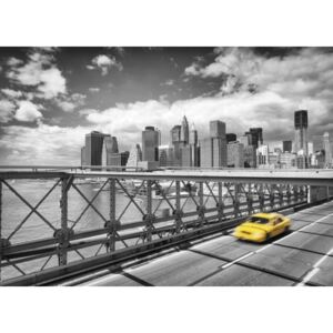 Fototapet Taxi pe Podul Brooklyn