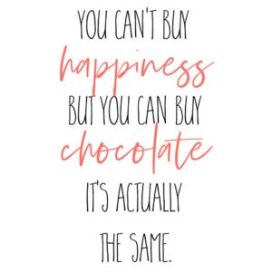 Ilustrare YOU CAN’T BUY HAPPINESS – BUT CHOCOLATE, Melanie Viola