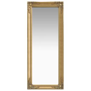 Oglindă de perete în stil baroc, auriu, 50 x 120 cm