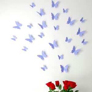 Set 12 autocolante 3D Ambiance Butterflies, mov