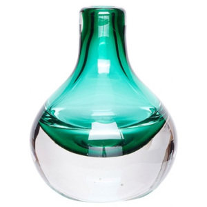 Vaza verde din sticla 10x14 cm Hubsch