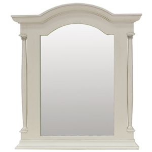 Oglinda decorativa din lemn de pin si MDF Ailesbury Ivory, l85xA9xH95 cm