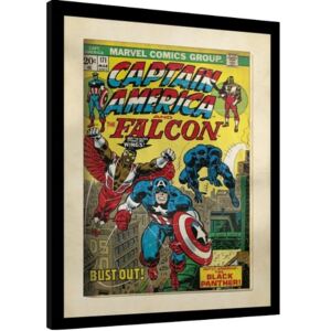 Marvel Comics - Captain America Afiș înrămat