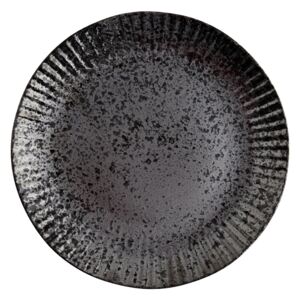 Farfurie intinsa neagra din ceramica 21 cm Ansh Madam Stoltz