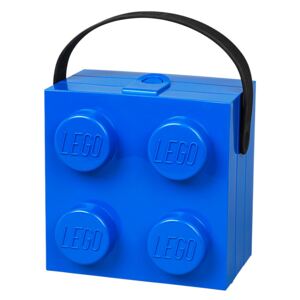Cutie depozitare LEGO cu mâner, albastru