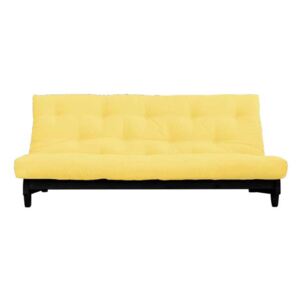 Canapea extensibilă textil galben Fresh Black