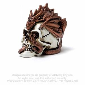Mini statueta dragon pe craniu 3.6cm