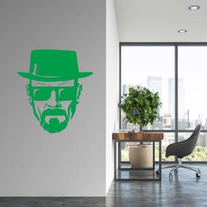 GLIX Breaking Bad Heisenberg - autocolant de perete Verde 55x60 cm