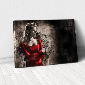 Tablou Canvas - Woman in Red