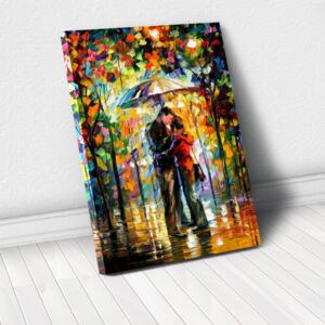 Tablou Canvas - Kiss in the rain