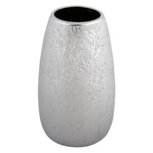Vaza argintie cu design de ramuri. 26.5cm