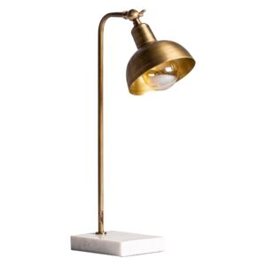 Lampa de birou alba/aurie 15x27 cm Lamp