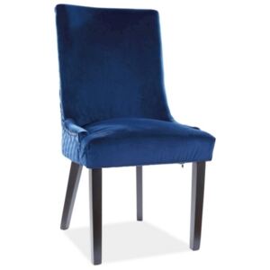 Jídelní židle CLAUDE Velvet, 51x99x45, černá/bluvel 86