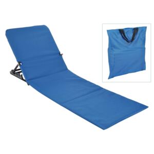 HI Scaun pliabil saltea de plajă, albastru, PVC 64234