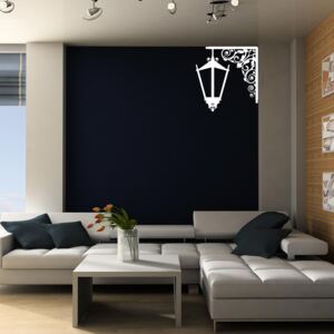 GLIX Lamp - autocolant de perete Alb 100 x 100 cm