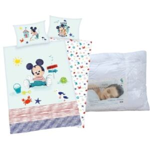 Set lenjerie de pat Mickey Mouse pentru copii de grădiniță (beach)