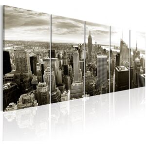 Tablou pe pânză - Grey Manhattan 225x90 cm