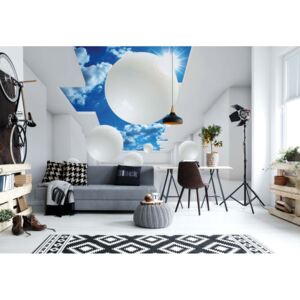 Fototapet - 3D Modern Architecture Sky White Vliesová tapeta - 416x290 cm