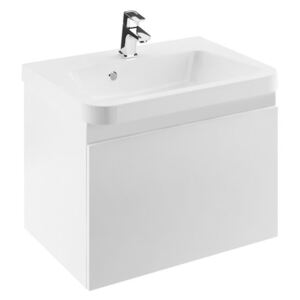 Dulap baza pentru lavoar Ravak Concept 10° cu un sertar, 55x45x45cm, alb