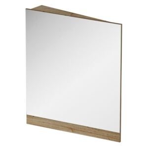 Oglinda de colt Ravak Concept 10° 55x75x15cm, stanga, nuc inchis